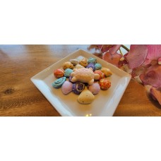 White Chocolate Turtle with Candy Shells